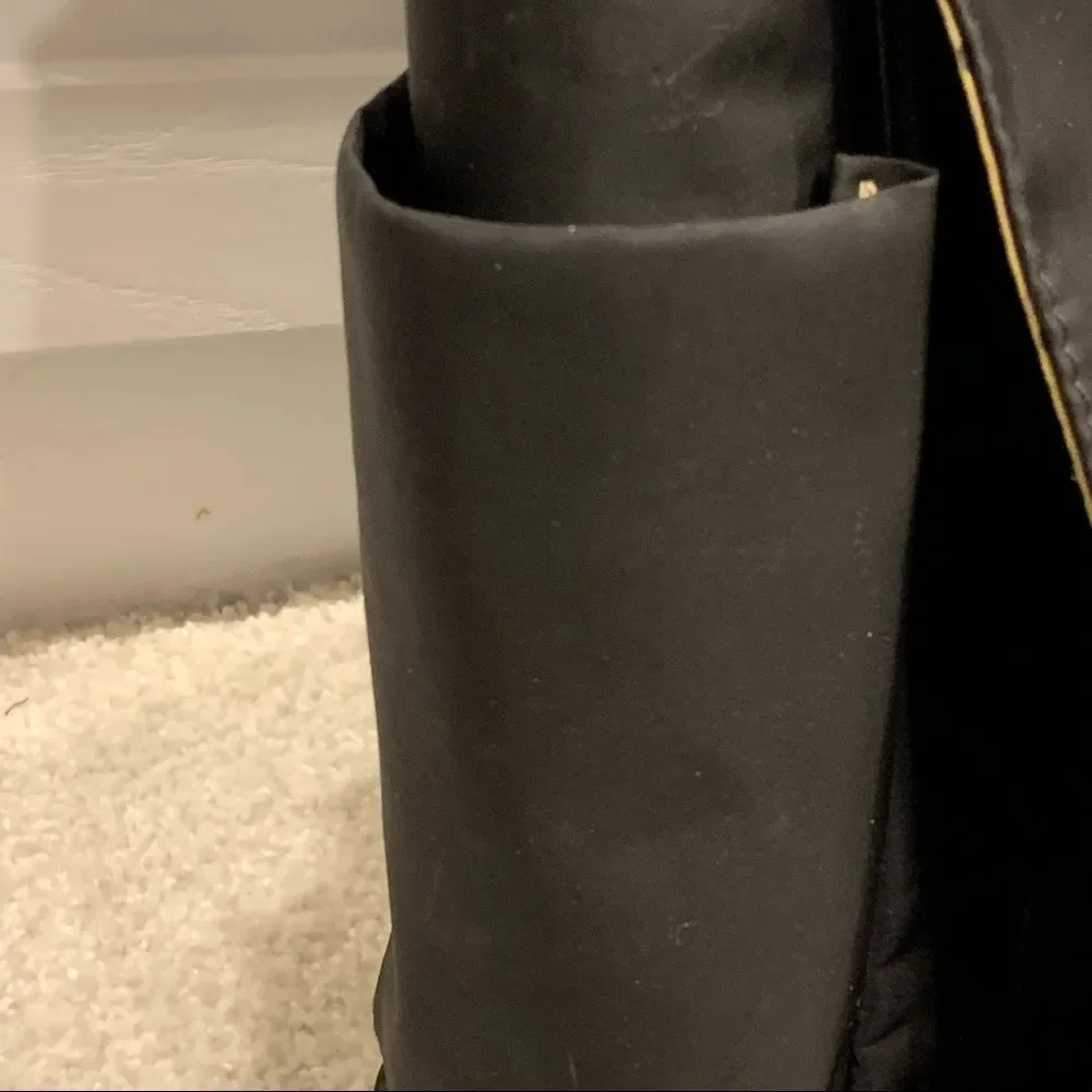 Kate‎ Spade Black Leather & Vinyl Briefcase Laptop Bag